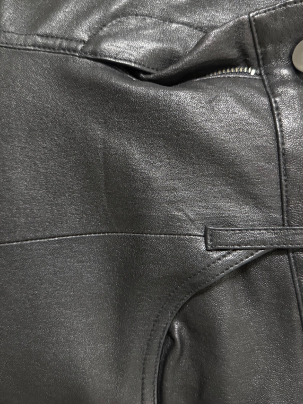 Tory Burch 100% Leather Skinny Leg Pants - Picture 10 of 11
